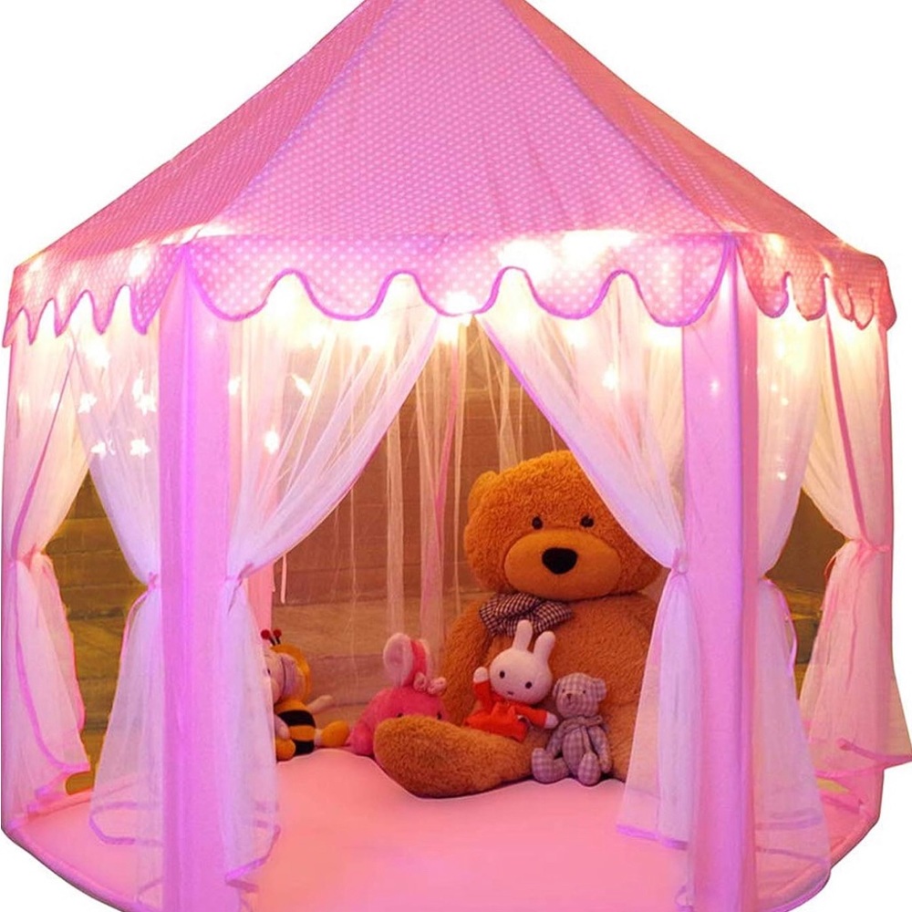 Monobeach Princess Tent Girls Large Playhouse Kids Castle Play Tent